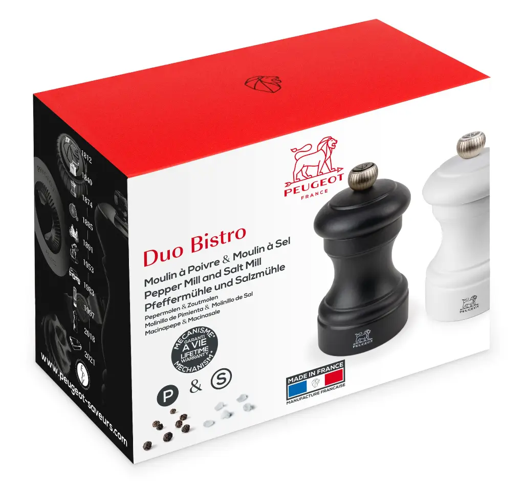 Bistro Duo Noir et Blanc 10cm 2-24291 packaging.webp
